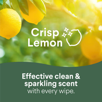 Clorox Disinfecting Wipes for Allergy Season, Bleach-Free, Multi-Surface Cleaner, Antibacterial, Fresh Scent & Crisp Lemon, 75 Count Each, Pack of 3